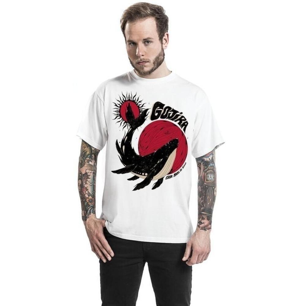 Whale Sun Moon Celestial Nature Art Aesthetic T-Shirt
